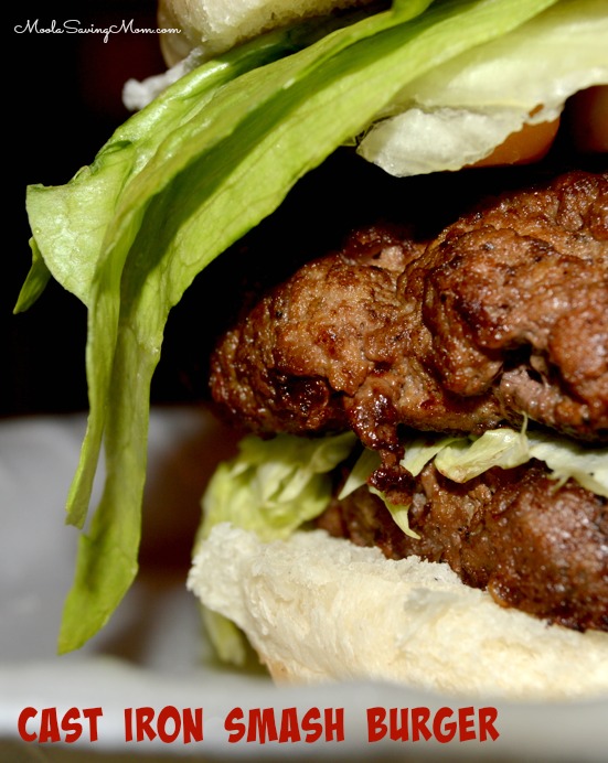 Cast Iron Smash Burger Moola Saving Mom