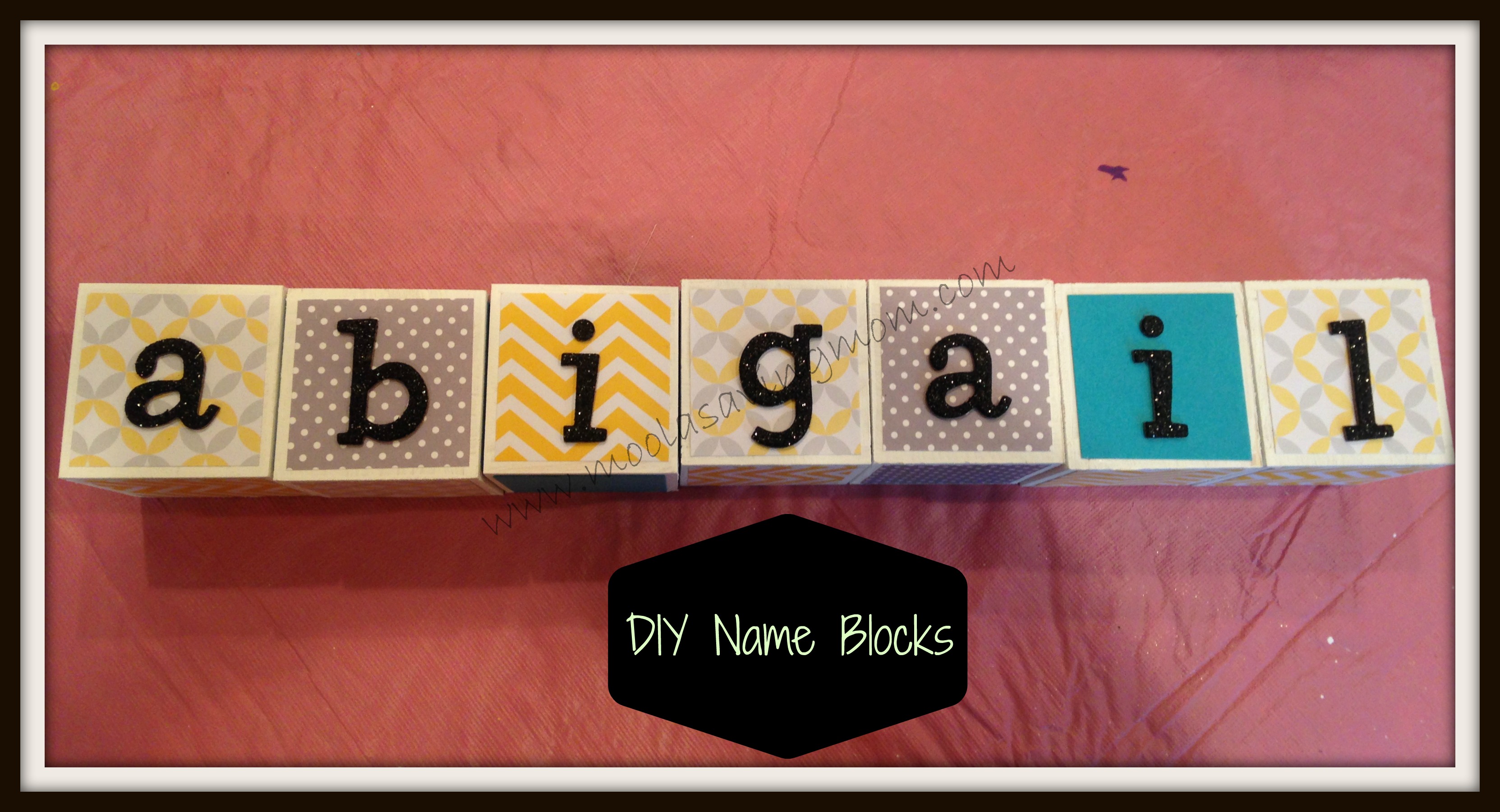 Make it Mondays Name Blocks Moola Saving Mom