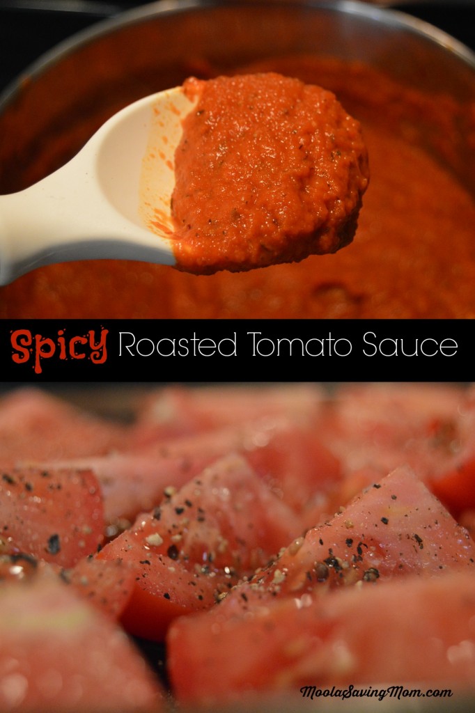Spicy Roasted Tomato Sauce Recipe | Moola Saving Mom