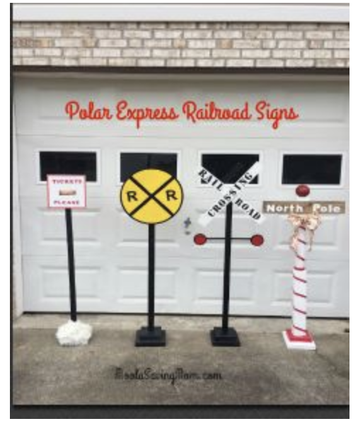 Polar Express railroad sign