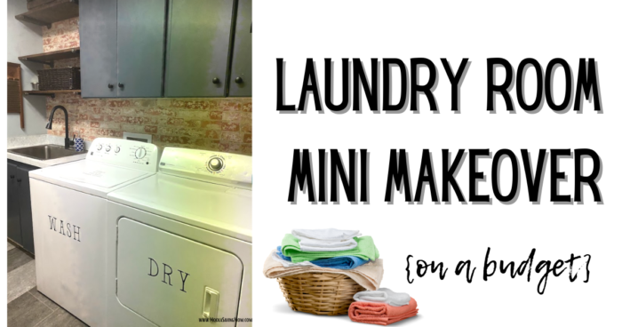 laundry room makeover on a budget