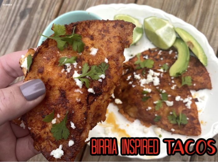 birria inspired tacos