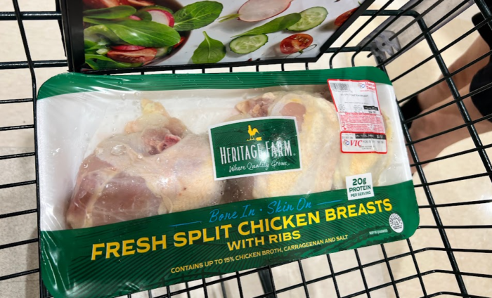 split chicken breast