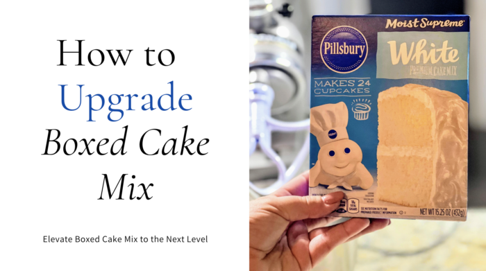 How to upgrade box cake mix